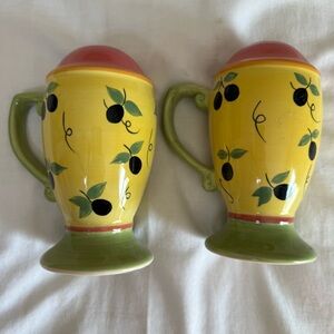 Salt And Pepper Shakers Secrets of Pistoulet Oversized Jana Kolpen, Pfaltzgraff